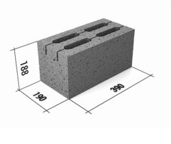 Размеры керамзитовых блоков